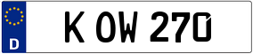 Trailer License Plate